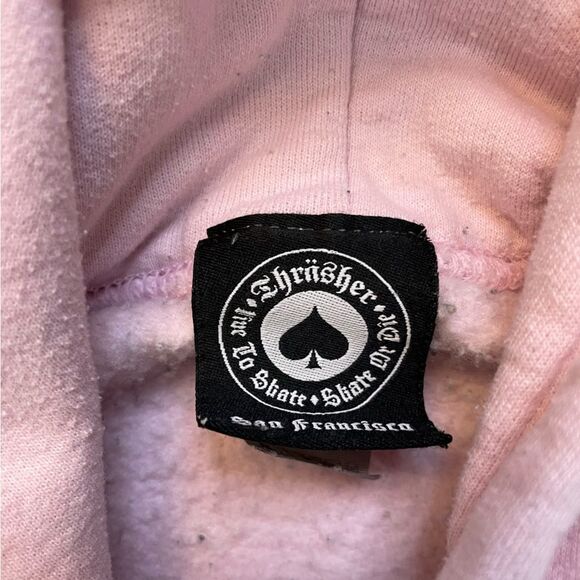 Thrasher Magazine Graphic Pullover Hoodie Women Small Pink - Picture 5 of 6